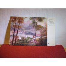 'the waters', illustrated songs. used antique postcard by Raphael Tuck 1904 pm =