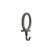 Pack Of 2] Rustic Copper Cast Iron Letter O Alphabet Wall Hook 6""