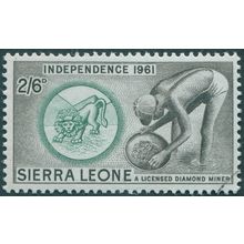 Sierra Leone 1961 2s 6d deep green & black SG232 CTO
