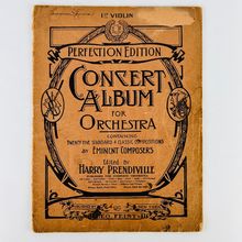 Leo Feist 1st Violin Perfection Edition Concert Album For Orchestra Prendiville