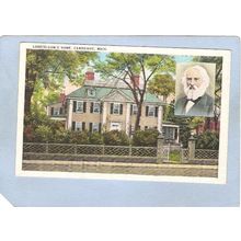 MA Cambridge Longfellows Home w/Small Photo ma_box1~373
