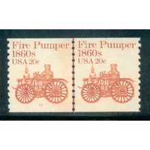 1908 20c Fire Pumper Very Fine MNH Dry Gum CNP Left 11 W0240