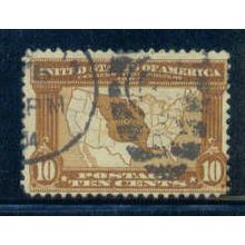 Used 327 10c Map of Louisiana Purchase Average C2742
