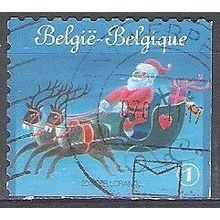 Belgique 2010 COB 4087C O Cote (2016) 3.00 € Père Noël avec traîneau Cachet rond