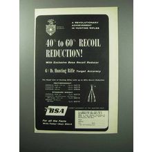 1957 BSA Rifle Ad - 40% to 60% Recoil Reduction