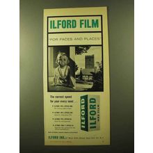 1957 Ilford HP5 Film Ad - For Faces and Places