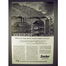 1960 Sinclair Oil Ad - Vicksburg - Snowy Heights