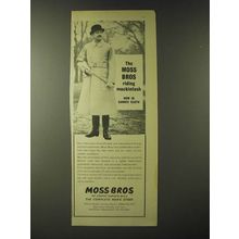 1960 Moss Bros Riding Mackintosh Ad - Now in Gannex Cloth