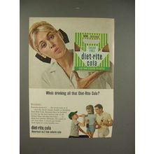 1965 Diet-Rite Cola Soda Ad - Who's Drinking?