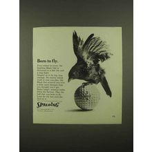 1965 Spalding Black Dot Golf Ball Ad - Born to Fly