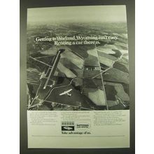 1972 National Car Rental Ad - Worland, Wyoming