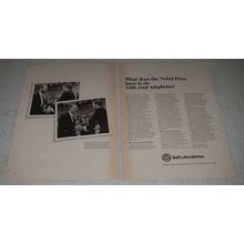 1979 Bell Labs Ad - King Carl XVI Gustav, Robert Wilson