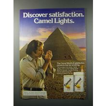 1980 Camel Lights Cigarette Ad - Discover Satisfaction