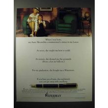 1989 Waterman Pen Ad - When I Was Born