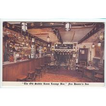 Saddle Room Lounge Bar Fox Hunter's Inn West Down Nr Ilfracombe Devon Postcard