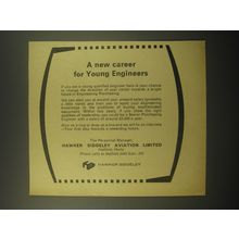 1966 Hawker Siddeley Aviation Ad - new career for young engineers
