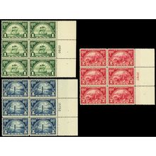 614-16, Mint NH VF-XF Plate Blocks of Six Stamps * Stuart Katz