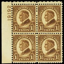 633, Mint NH Plate Block of Four .. Stuart Katz