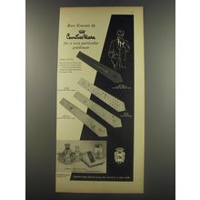 1956 Countess Mara Ties Advertisement - Jewels; Global; Sleigh; Night Out