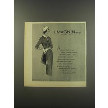 1956 I. Magnin & Co. Coatdress by David Crystal Advertisement - Advance check
