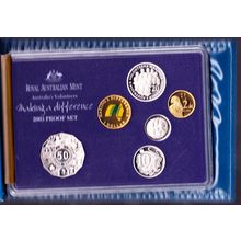 2003 Australia Proof Coin Set Australia's Volunteers