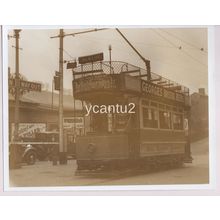 Bath Tramways Tram Sepia Photograph 10" x 8", 1938 Newton