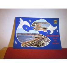 multiview, SANDOWN, ISLE OF WIGHT unused postcard by Nigh =