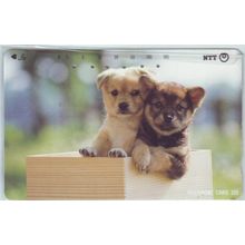 Puppies In Box Japan NTT Phone Card