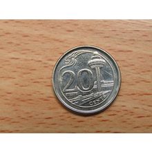 Singapore 2016 20 Cents Coin