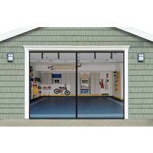 Innhom Magnetic Garage Door Screen for 1 Car Garage, 9X7 FT Double Door Magnetic