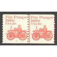 1908 20c Fire Pumper Fine MNH Dry Gum CNP Left 5 V0407