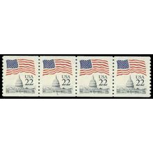 2115 22c U.S. Flag Very Fine MNH PNC 4/4 R0033