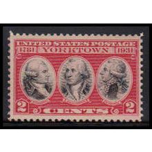 703 2c Yorktown Just Clears MNH O4890