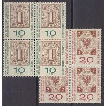 GERMANY BUND [1959] MiNr 0310-11 a 4er ( **/mnh ) Briefmarken