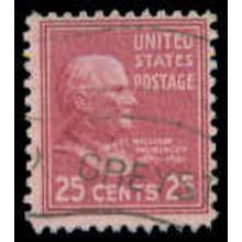 Used 829 25c William McKinley Barely Clears M08106