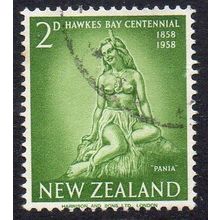 New Zealand 1958 Hawkes Bay Centennial - Pania 2d Used