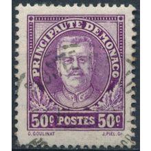 Prince Louis II: 50c - Monaco 1933 - FH - MiNr 117