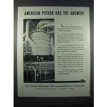 1946 International Correspondence Schools Ad - Potash