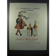 1946 Dewar's White Label and Victoria Vat Scotch Ad - Traditional