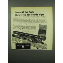 1955 Bausch & Lomb Rifle Sight Ad - Learn All the Facts