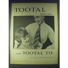 1958 Tootal Tie Ad - Tootal makes a manÉ in his Tootal Tie