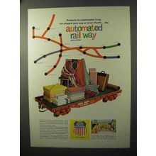 1964 Union Pacific Railroad Ad - Comfortable Living