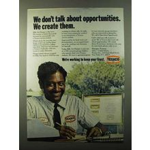 1971 Texaco Oil Ad - Don't Talk About Opportunities