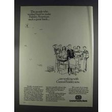 1980 Central Fidelity Bank Ad - People Who Worked Hard