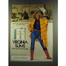 1986 Virginia Slims Cigarettes Ad - Happy Homemaker of 1906