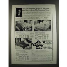 1986 The Company Store Down Comforters Ad - Karo Step, European Hi-Loft