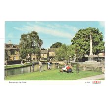 BOURTON-ON-THE-WATER, Gloucestershire vintage unused postcard by Dennis =