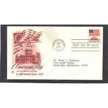 FDC Art Craft 1622 13c Flag (Cachet-Typed/A) CV41837