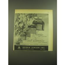 1945 Georg Jensen Acacia and Fleur Danoise Perfume Advertisement