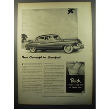 1950 Buick Roadmaster 130 Car Ad - New concept in comfort